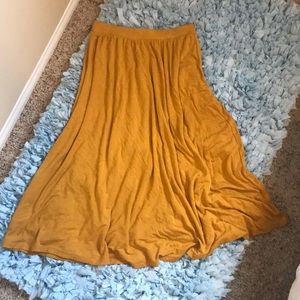 Mustard Yellow Knit Midi